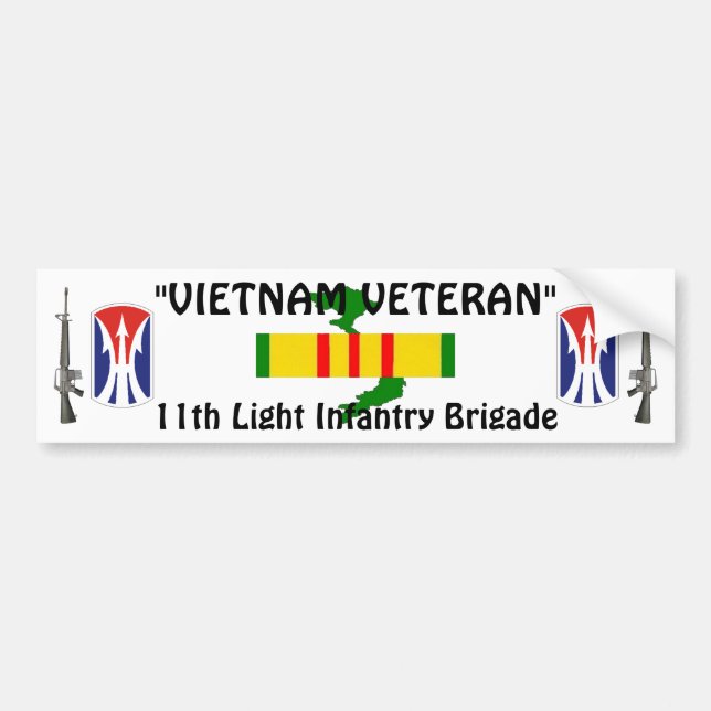 11th LT Inf Division bumper sticker (Front)