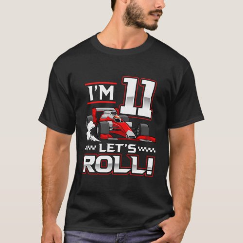 11Th Race Car 11 LetS Roll Toddler T_Shirt