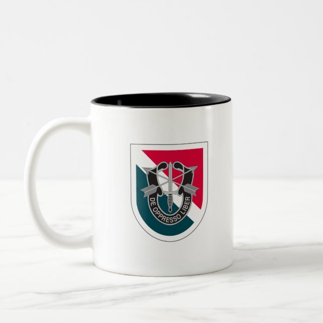 11th Special Forces Group (11th SFG) Two-Tone Coffee Mug (Left)