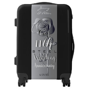 11th Steel Wedding Anniversary Luggage