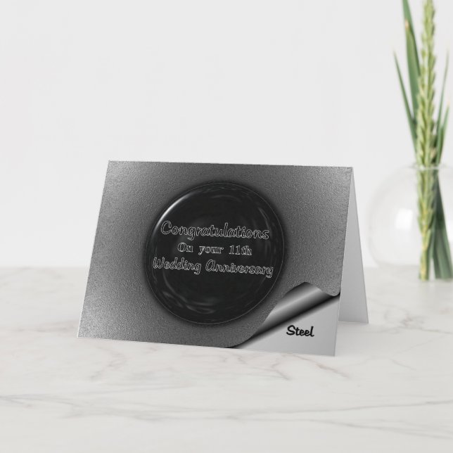 11th  Wedding Anniversary Card (Front)