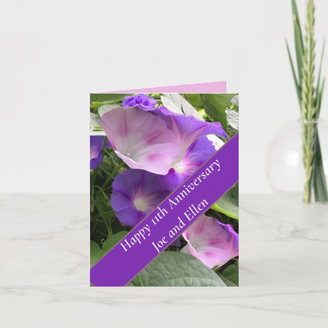 11th Wedding Anniversary,  Card (Front)