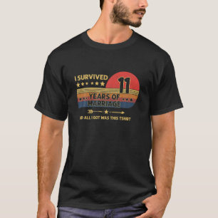 11Th Wedding Anniversary Celebrate 11Th Wedding T-Shirt