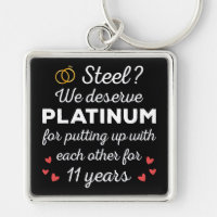 11th Wedding Anniversary I - Steel Funny Couple