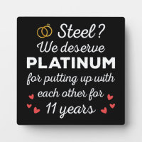 11th Wedding Anniversary I - Steel Funny Couple