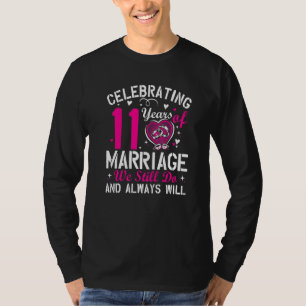 11th Wedding Anniversary Matching Couple Men Women T-Shirt