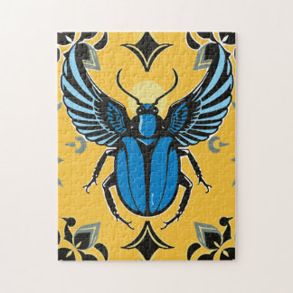 11x14 Art Deco Scarab Puzzle for Colorblind People