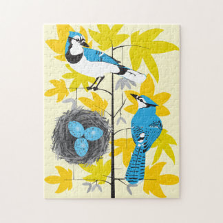 11x14 Blue Jays Puzzle for Colorblind People