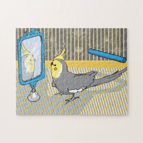 11x14 Cockatiel Puzzle for Colorblind People