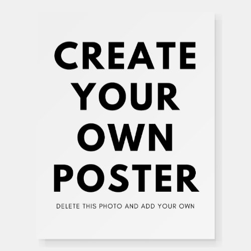 11x14 Create Your Own  Personalized ideas Poster