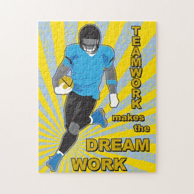 11x14 Football Puzzle for Colorblind People (Vertical)