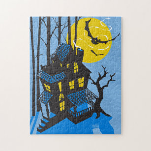 11x14 Haunted House Puzzle for Colorblind People