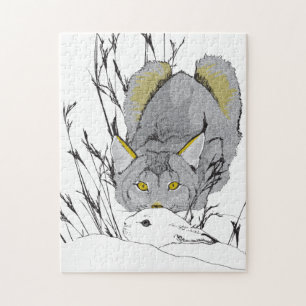 11x14 Lynx and Hare Puzzle for Colorblind People
