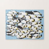 11x14 Penguins Puzzle for Colorblind People | Zazzle