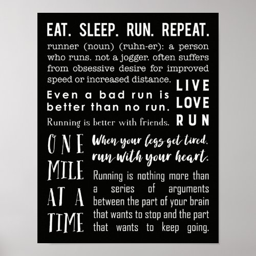 11x14 Running Inspiration Poster