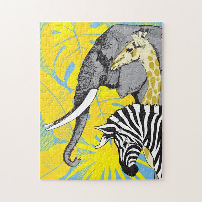 11x14 Safari Puzzle for Colorblind People (Vertical)