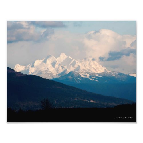 11X14 Three Fingers Mountains from Lynden WA Photo Print