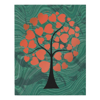 11x14 tree heart  faux canvas print