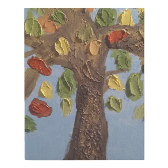 11x14 Wall Art textured Tree  (Front)