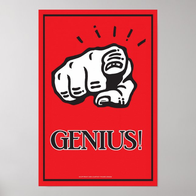 11x16 Genius Poster (Front)