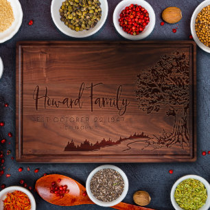 11x17 Walnut Family Cutting Board w/Juice Groove