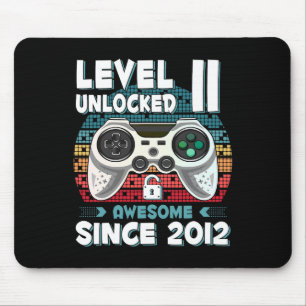 11yr Bday Son Boy Funny Gamer 11th 11 Year Old Bir Mouse Pad