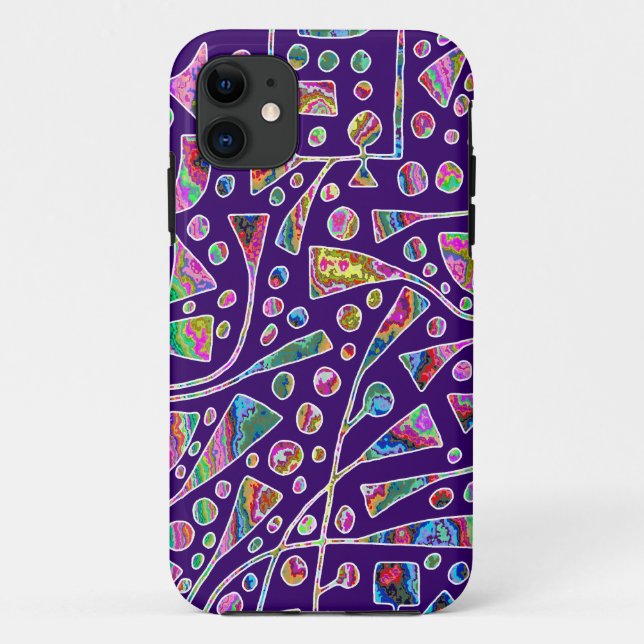120112 on Deep Purple Case-Mate iPhone Case (Back)
