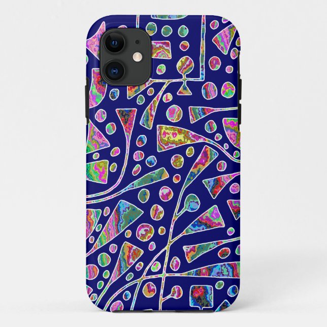 120112 v1 on Deep Navy Case-Mate iPhone Case (Back)