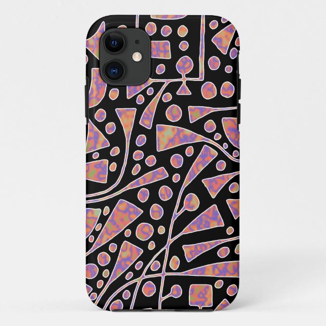 120112 v2 on Black Case-Mate iPhone Case (Back)