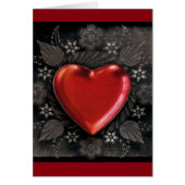 1209 DARK RED BLACK HEART EMO LOVE TOUGH DARK SYMB (Front)