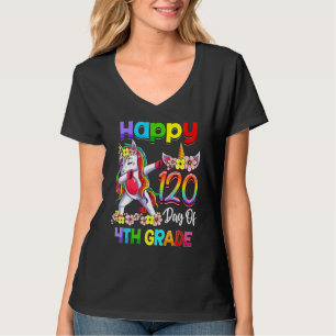 120 Days Of 4th Grade - 120th Day Of School Dabbin T-Shirt