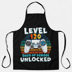 120 Days Of School Level Unlocked Apron
