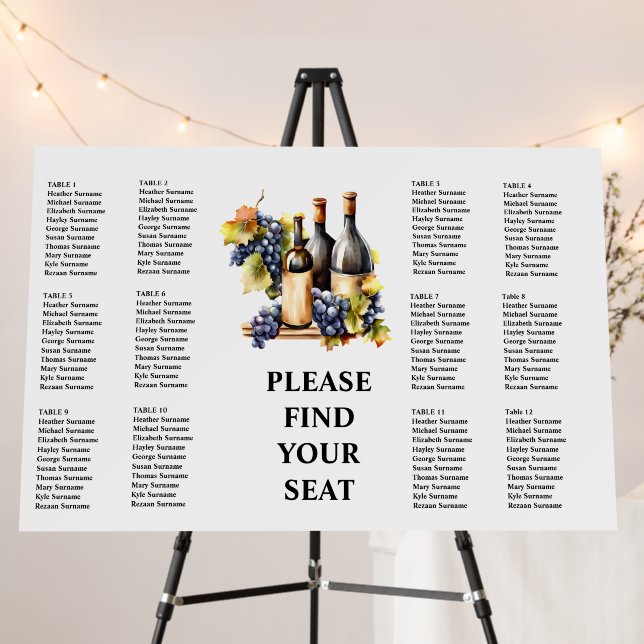 120 guests | Winery vineyard wine bottles country Foam Board (In Situ (Stand))