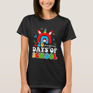 120 magical days of School Unicorn Rainbow T-Shirt