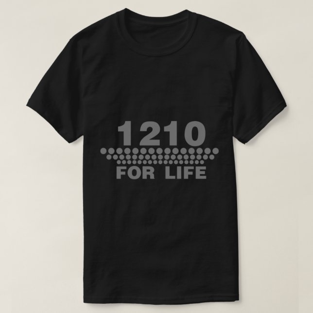1210 For Life - Technics Turntable Vinyl Essential T-Shirt (Design Front)