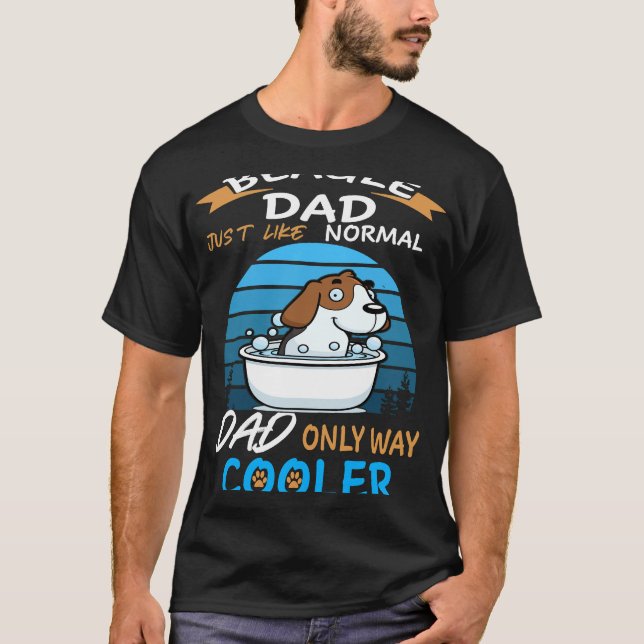   122 Dad - Beagle Dad Cooler T-Shirt (Front)