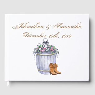 122 Page Wedding Guestbook Summer Country Wedding