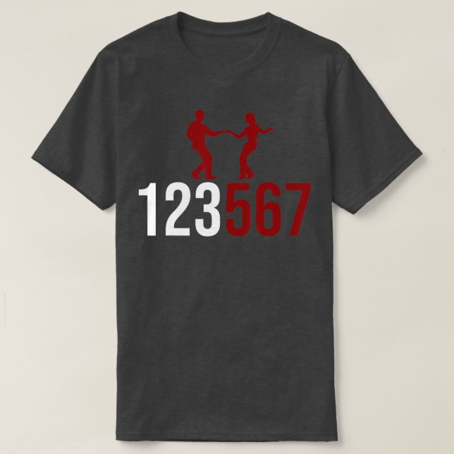 123 567 Salsa Lover Latin Salsa Dance T-Shirt (Design Front)
