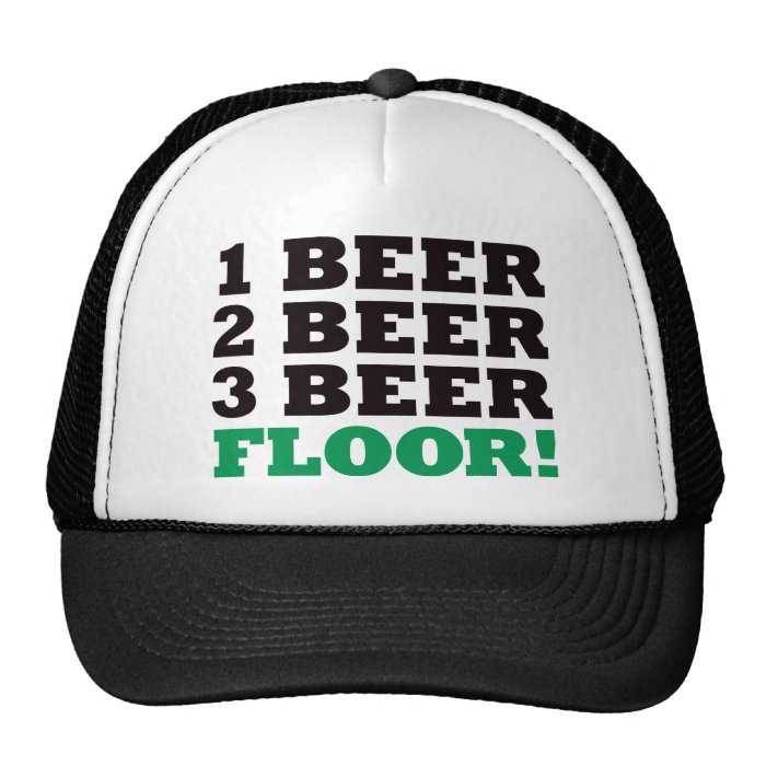 123 Beer Floor   Green Hat