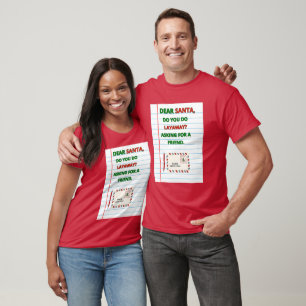 123 BROKE LANE Unisex Red Funny Christmas Letter T-Shirt
