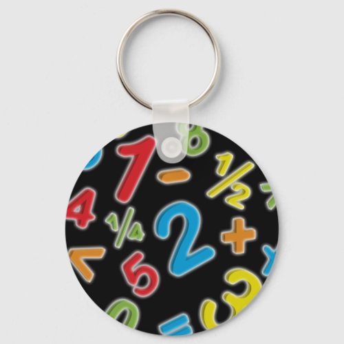123 numbers Math Keychain