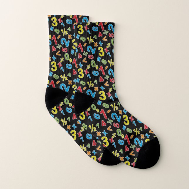 123 numbers Math Socks (Pair)