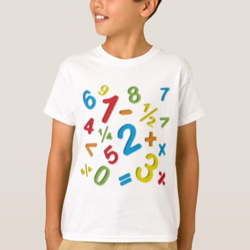 123 numbers Math T_Shirt