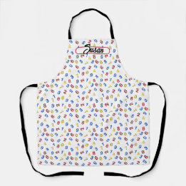 123 Numbers Red Yellow Blue Apron