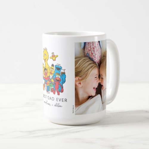 123 Sesame Street  Best Dad _ Photo Coffee Mug