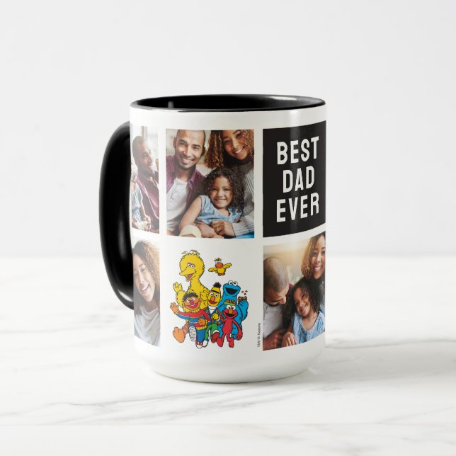 123 Sesame Street | Dad Photo Collage Mug (Front Left)