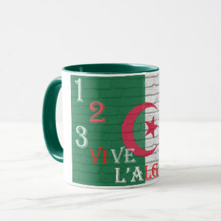 123 vive l'algerie tasse mug