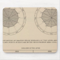 124 Deaths diseases digestive system, liver Mouse Pad