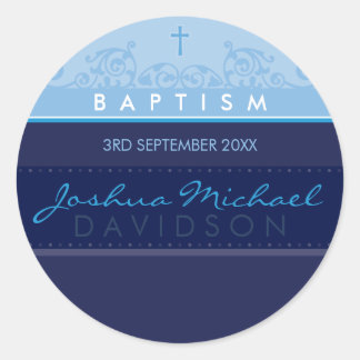 125 Suzi CUSTOM STICKER SEALS elegant navy blue