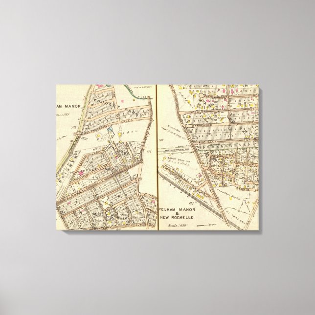126127 Pelham Manor, New Rochelle Canvas Print (Front)